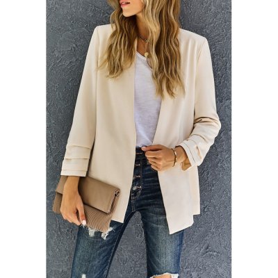 Apricot Uptown Girl Pocketed Blazer